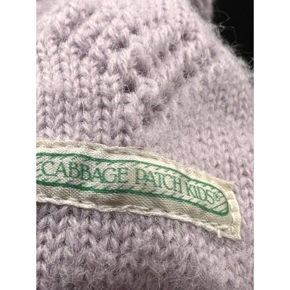Cabbage Patch Kids BBB Bean Butt Bottom Babies 1985 Purple Knit Jumper 192 WS - Picture 8 of 12